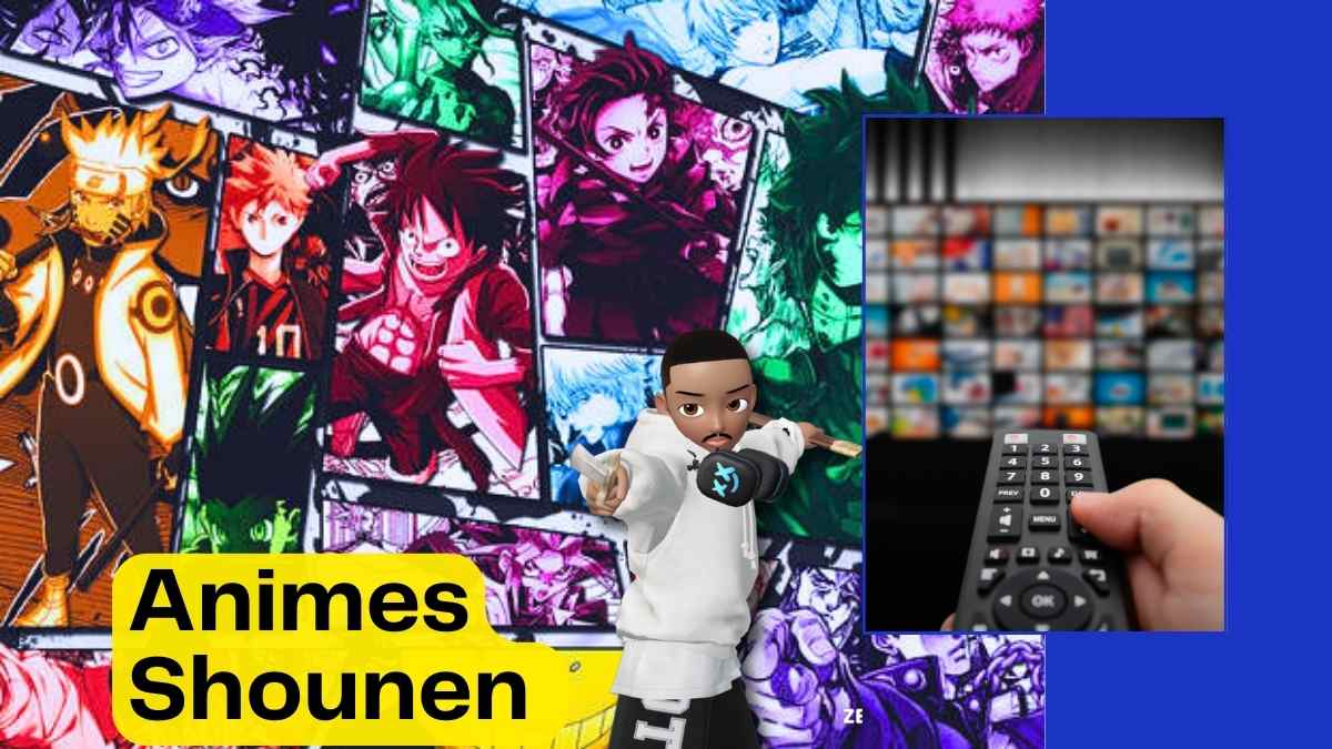 Imagem em quadrinhos de animes shounen